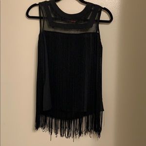 Lulumari Mesh Fringe Top
